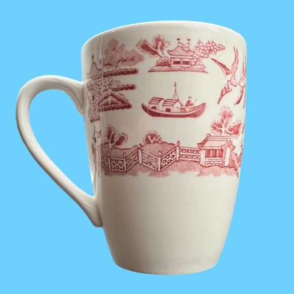 Churchill China Rosa Pink Willow Coffee Mug - Picture 2 of 7